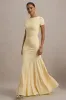 Rian | Lemon Short-Sleeve Maxi Dress sold by Club L London