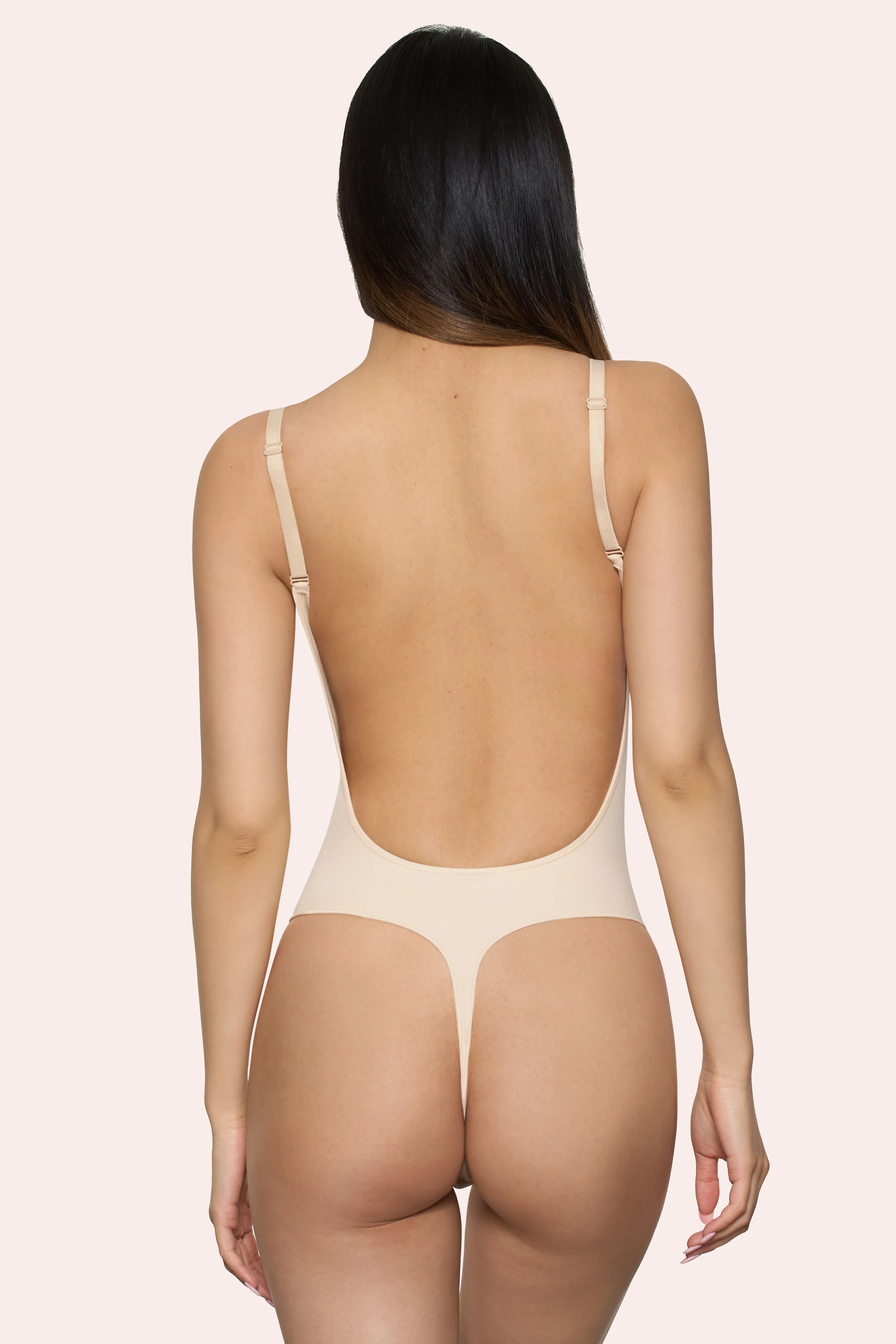 BOOMBA | Sand Smoothing Series Thong Bodysuit sold by Club L London product image thumbnail 2
