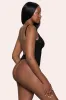 BOOMBA | Black Bodysuit Thong Shapewear sold by Club L London