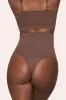 BOOMBA | Cocoa Short-Waisted Thong Shapewear sold by Club L London