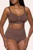 BOOMBA | Cocoa Short-Waisted Thong Shapewear sold by Club L London