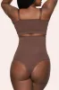 BOOMBA | Cocoa High-Waisted Thong Shapewear sold by Club L London