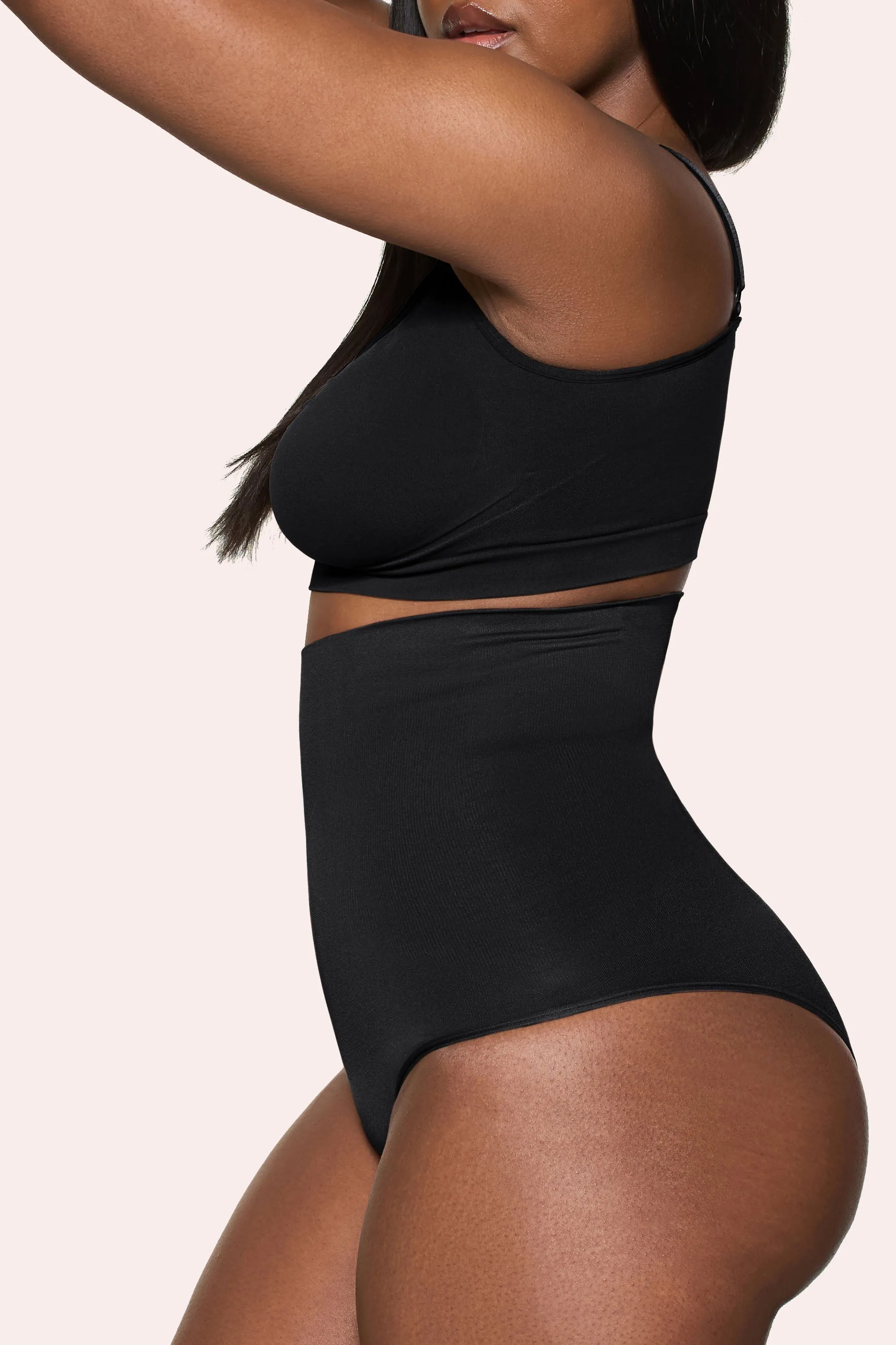 BOOMBA | Black Shaping Series High-Waisted Shaper sold by Club L London product image thumbnail 3