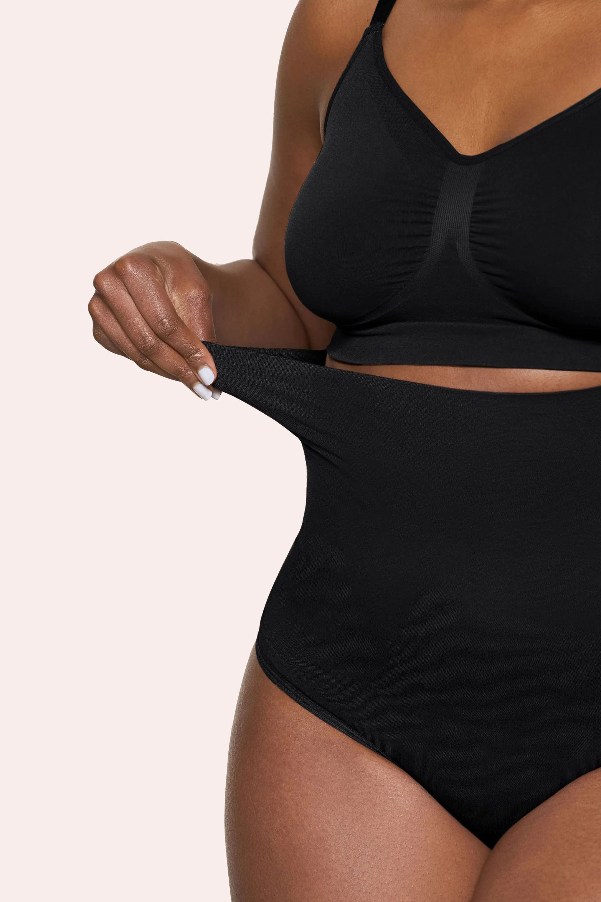BOOMBA | Black Shaping Series High-Waisted Shaper sold by Club L London product image thumbnail 5