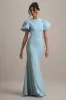 Love Letters | Powder Blue Puff-Sleeve Maxi Dress sold by Club L London