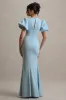 Love Letters | Powder Blue Puff-Sleeve Maxi Dress sold by Club L London