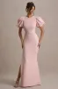 Love Letters | Pink Puff-Sleeve Maxi Dress sold by Club L London
