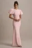 Love Letters | Pink Puff-Sleeve Maxi Dress sold by Club L London