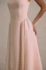 Muriel | Pink Boat-Neck Volume-Hem Midi Dress sold by Club L London