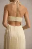 Elayne | Lemon Halter-Neck Maxi Dress With Cut-Out Detail sold by Club L London