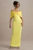Cornelia | Lemon Strapless Maxi Dress With Oversized Bow sold by Club L London