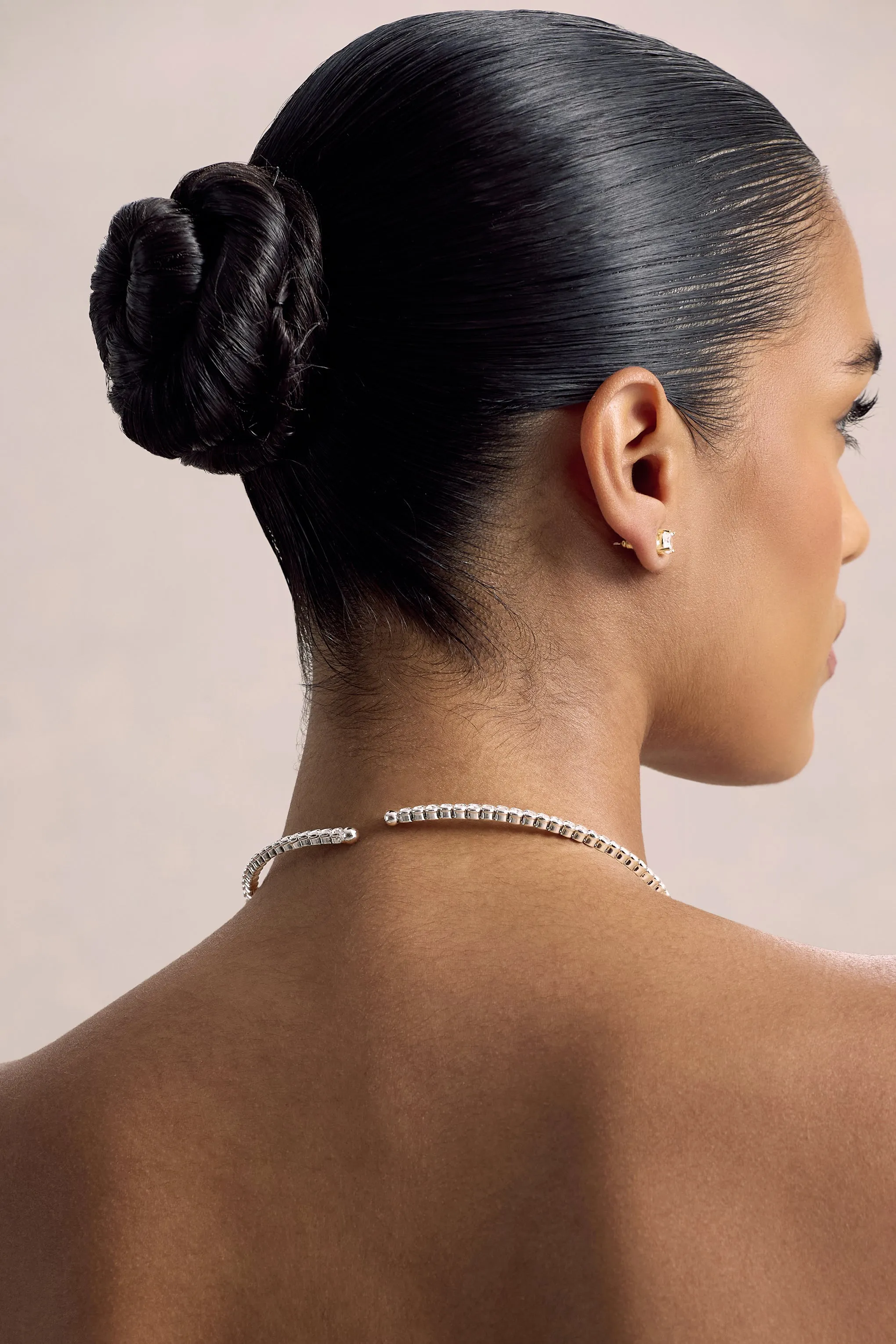 Luminara | Silver Diamante Necklace sold by Club L London product image thumbnail 2