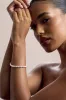 Elysia | Silver Diamante Bracelet sold by Club L London
