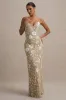 Gemini | Floral Embellished Strappy Maxi Dress sold by Club L London