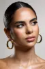Amery | Gold Chunky Hoop Earrings sold by Club L London