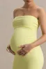 Juniper | Lemon Strapless Maternity Maxi Dress sold by Club L London