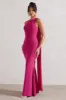 Patty | Dark Pink High-Neck Sleeveless Maxi Dress sold by Club L London