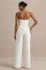 Dainty | White Sweetheart Jumpsuit sold by Club L London