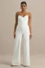 Dainty | White Sweetheart Jumpsuit sold by Club L London