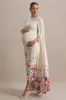 Providence | Light Pink Floral Print High-Neck Maternity Midi Dress With Cape Sleeves sold by Club L London