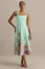 Auburn | Mint Placement Floral Halter-Neck Midi Dress sold by Club L London