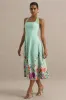 Auburn | Mint Placement Floral Halter-Neck Midi Dress sold by Club L London