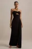 Mohito | Black Halter-Neck Cut-Out Maxi Dress With Split sold by Club L London
