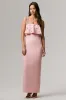 Scarlet | Pale Pink Square-Neck Embellished Maxi Dress sold by Club L London