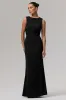 Maxie | Black High-Neck Maxi Dress With Back Detail sold by Club L London