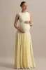 Outline | Lemon Maternity Maxi Dress With Draped Skirt sold by Club L London