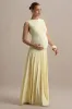 Outline | Lemon Maternity Maxi Dress With Draped Skirt sold by Club L London
