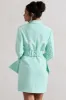 Prized | Mint Green Tailored Blazer Dress With Bow sold by Club L London