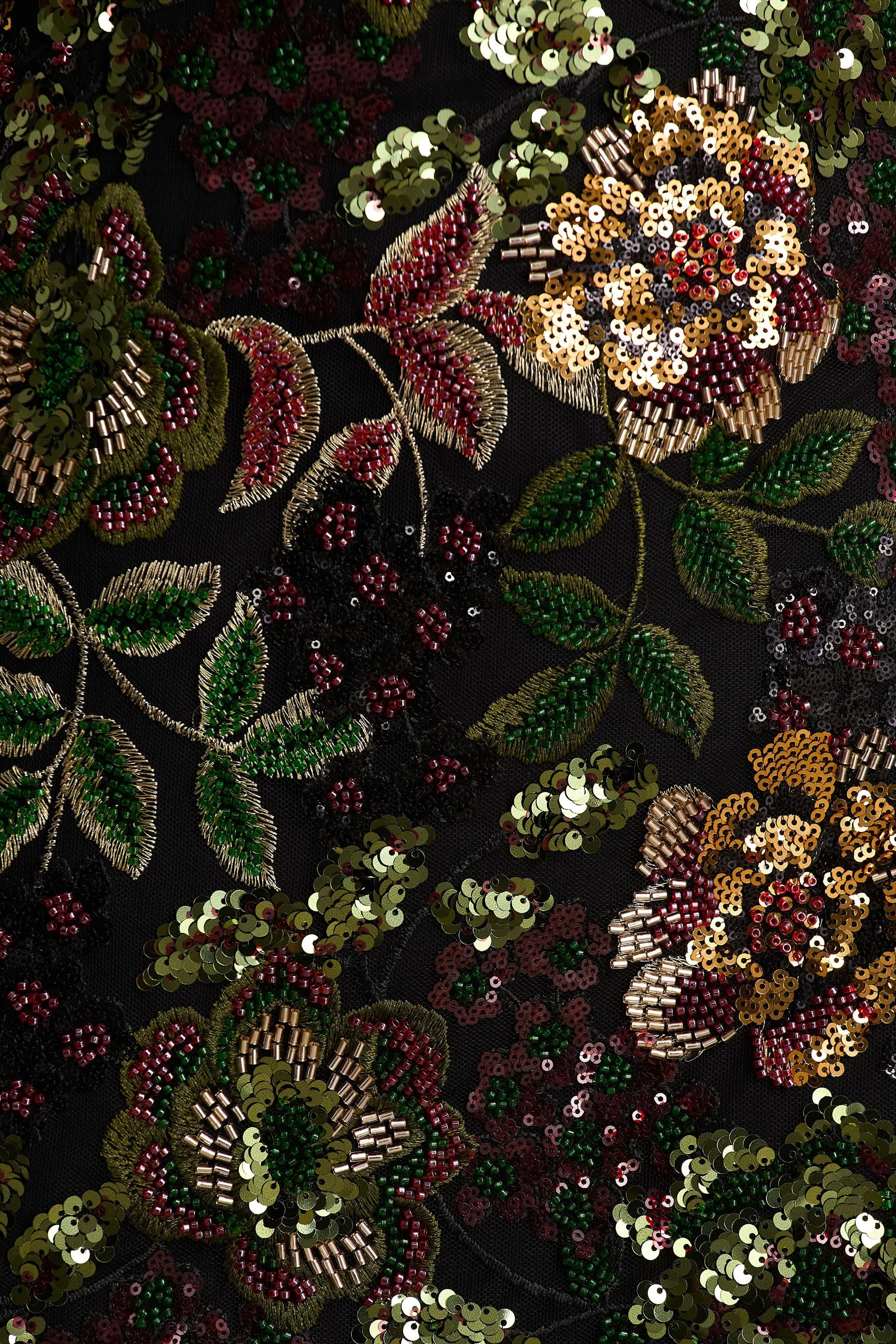 Moonlit | Winter Floral Mesh And Sequin Crew-Neck Mini Dress sold by Club L London product image thumbnail 5