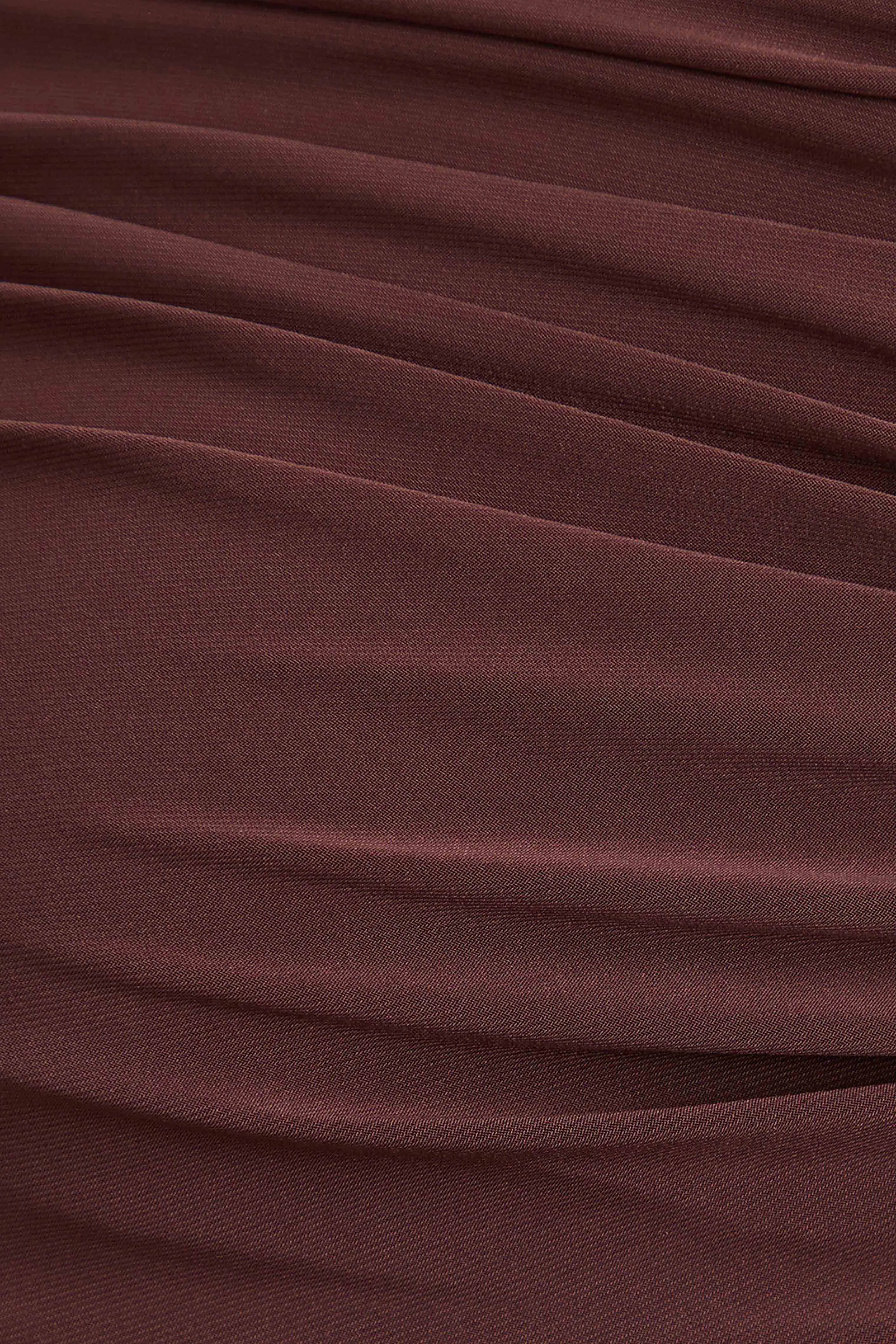 Cyra | Brown Asymmetric-Neck Maternity Maxi Dress With Sash sold by Club L London product image thumbnail 5