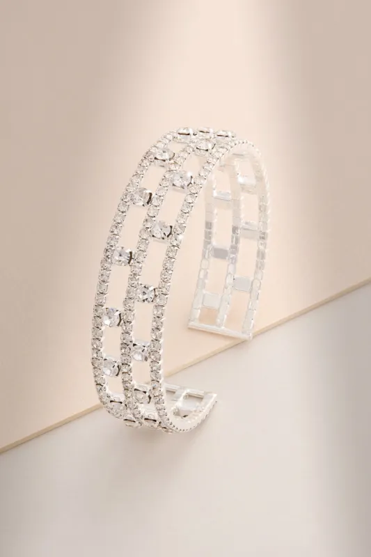 Mary | Silver Diamante Bracelet sold by Club L London