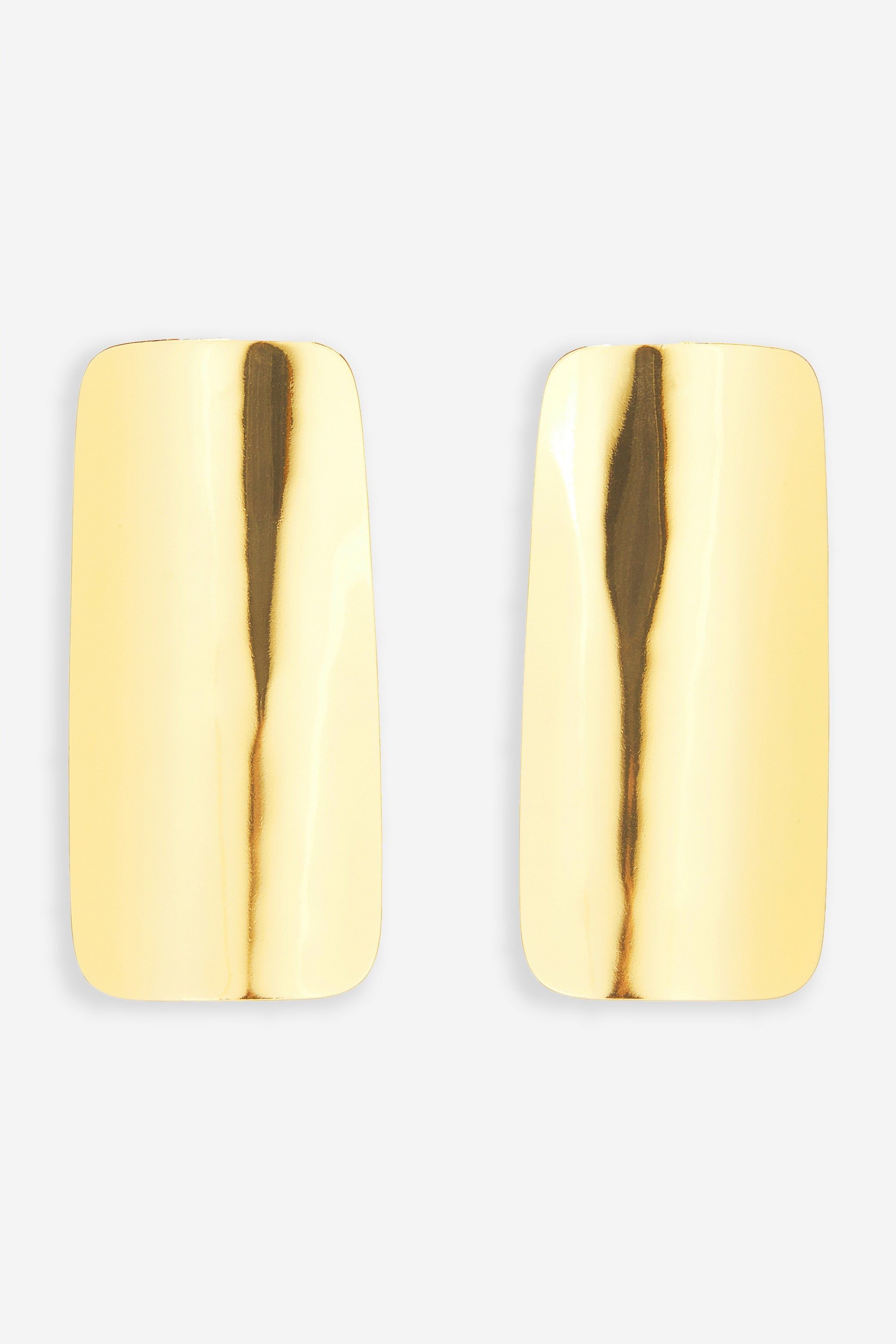 Fiona | Gold Rectangle Statement Earrings sold by Club L London