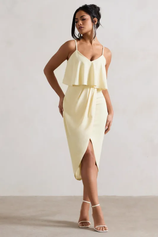white christmas dresses To The Moon Black Cowl-Back Maxi Dress – Club L London main image 1