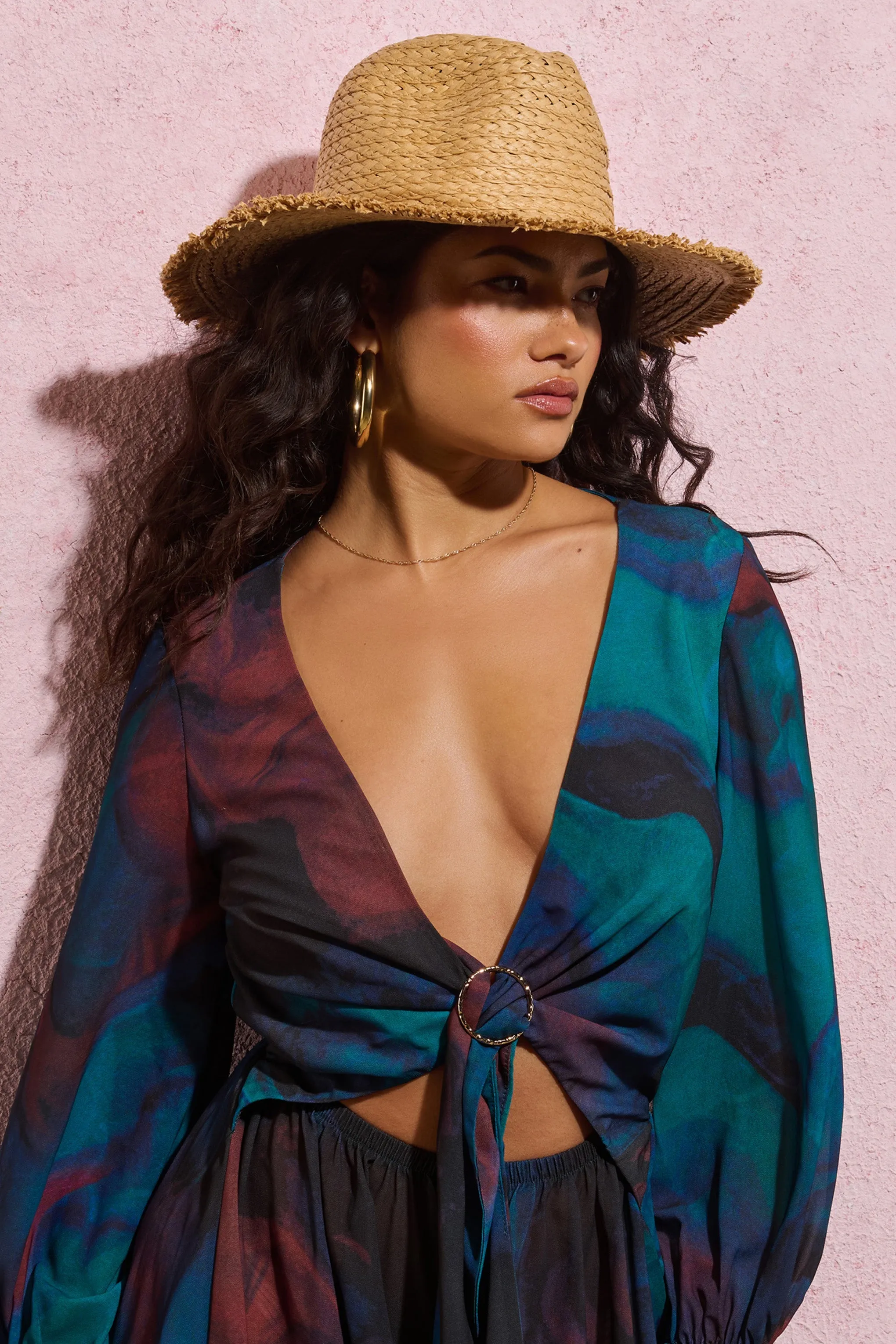 Sail Away | Tan Straw Sun Hat sold by Club L London