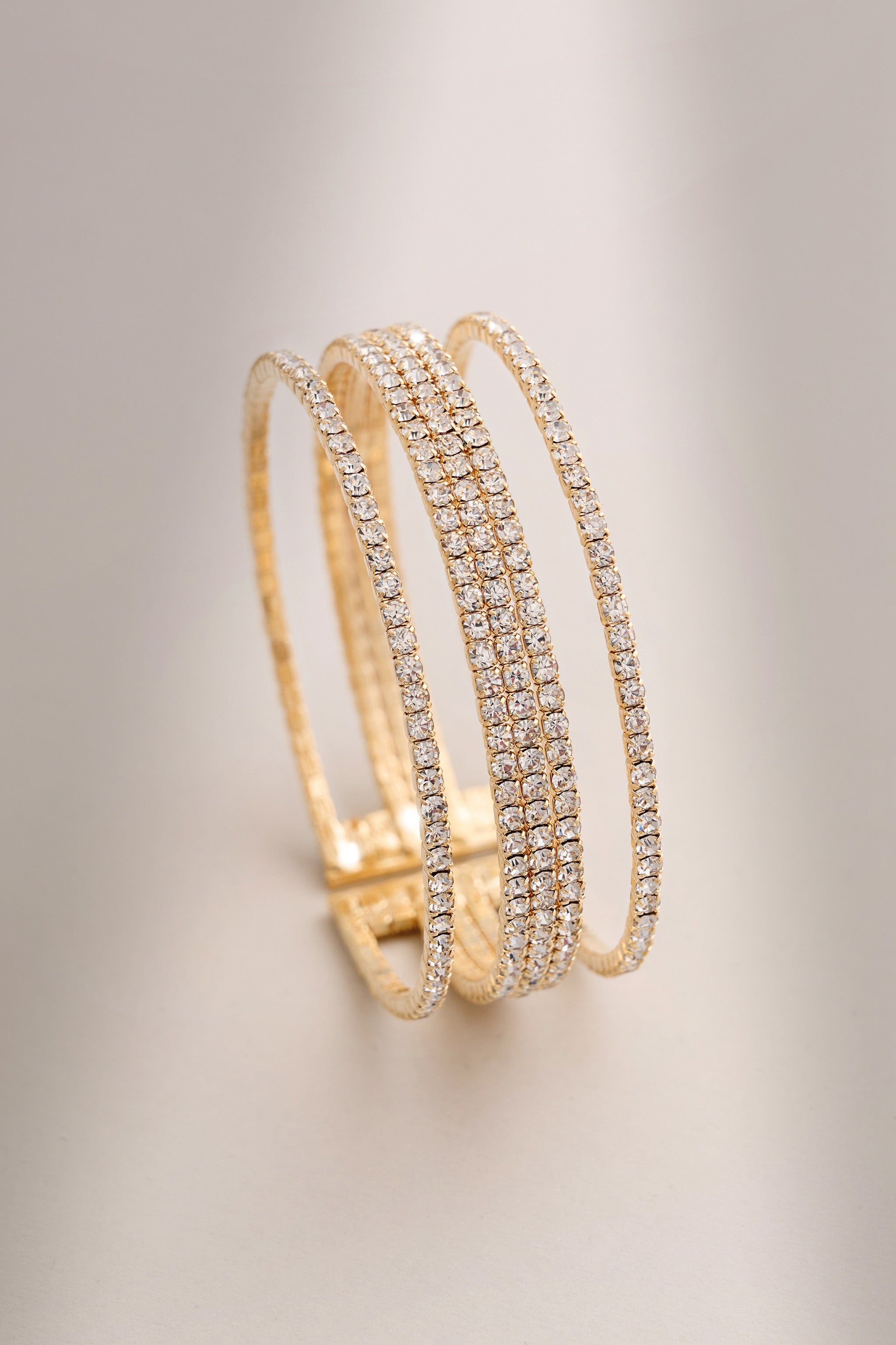 Cara | Gold Layered Diamante Bracelet sold by Club L London product image thumbnail 4