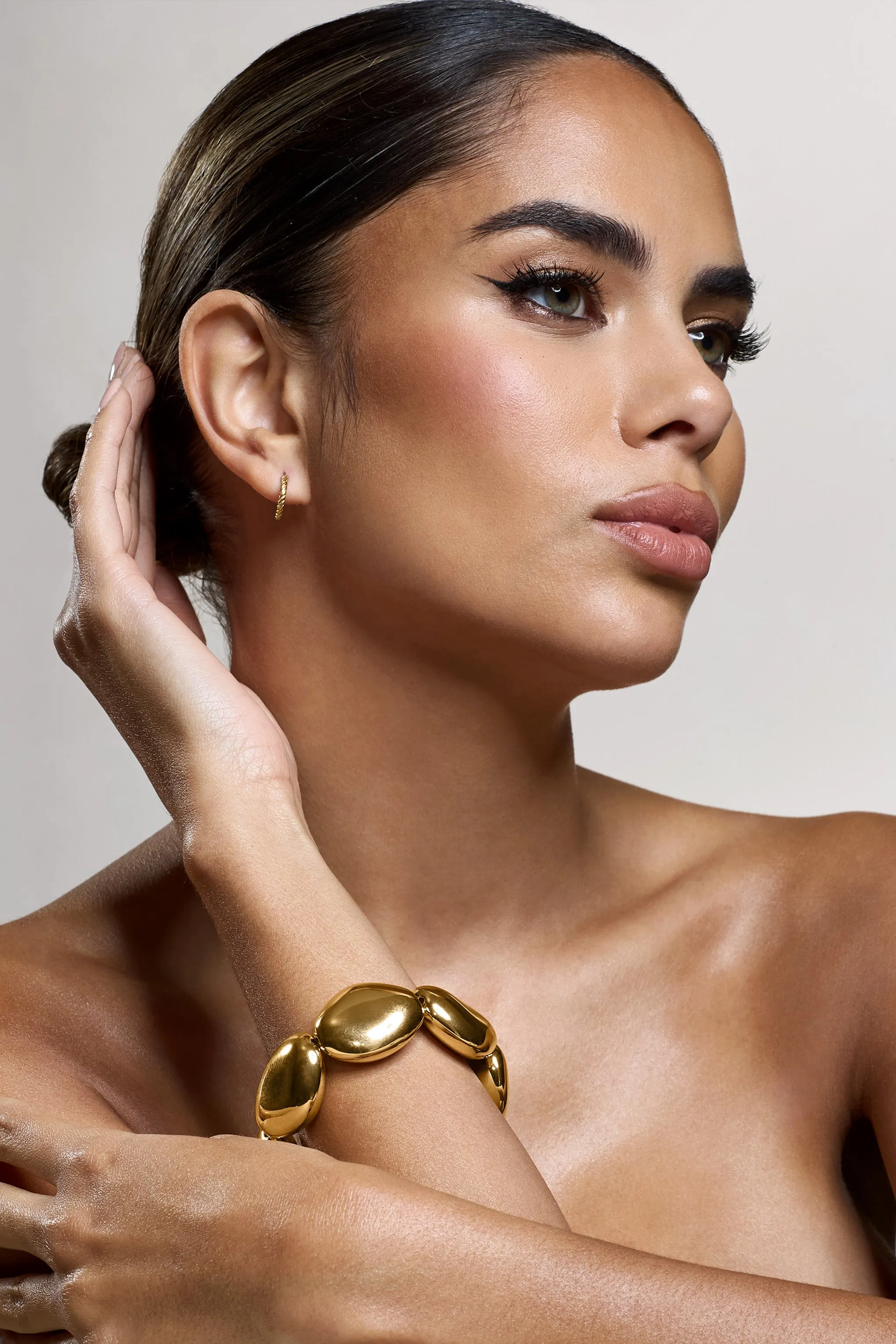 Alani | Gold Stone Bracelet sold by Club L London product image thumbnail 3