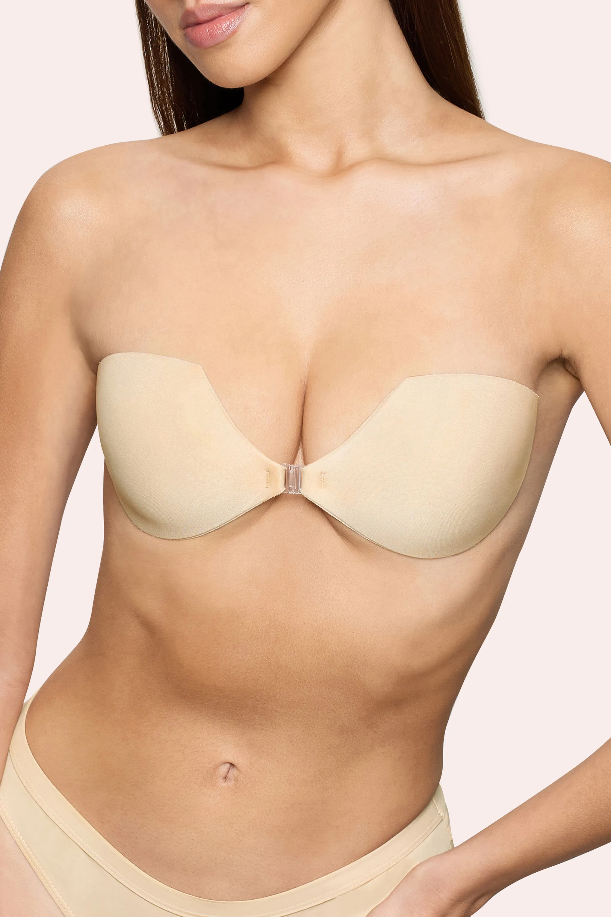 Demi Sticky Bra | Boomba Sand Demi Sticky Bra sold by Club L London