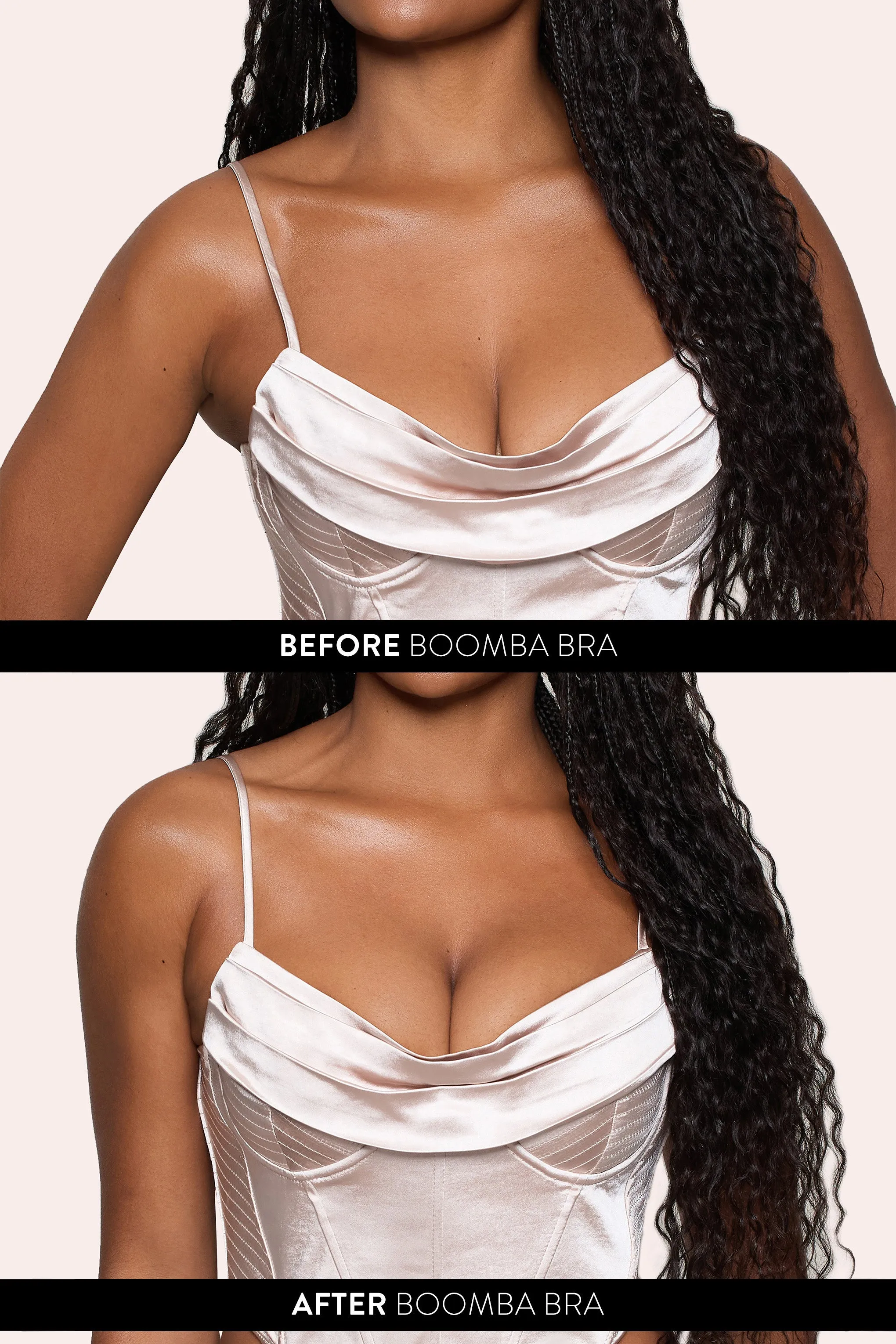 Magic Sticky Bra | Boomba Cocoa Padded Sticky Bra sold by Club L London product image thumbnail 2