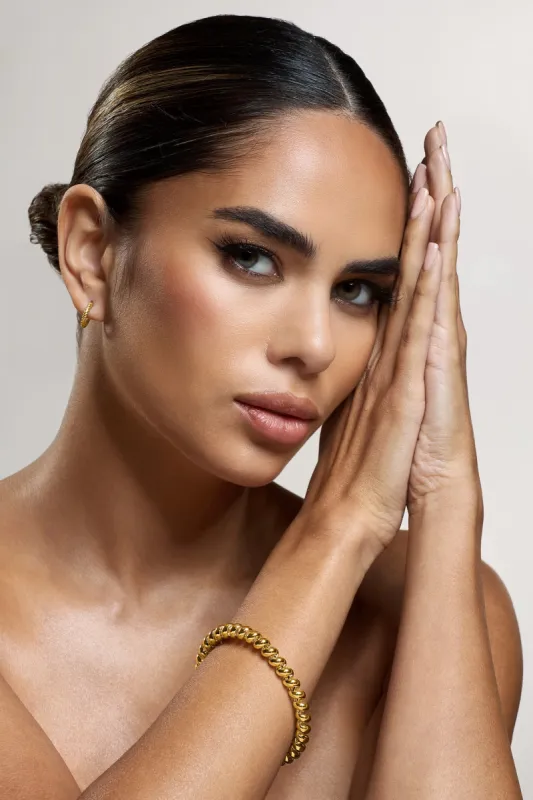 Garland | Gold Twist Cuff Bracelet sold by Club L London