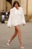 Hot Toddy | Cream Short Faux Fur Coat sold by Club L London