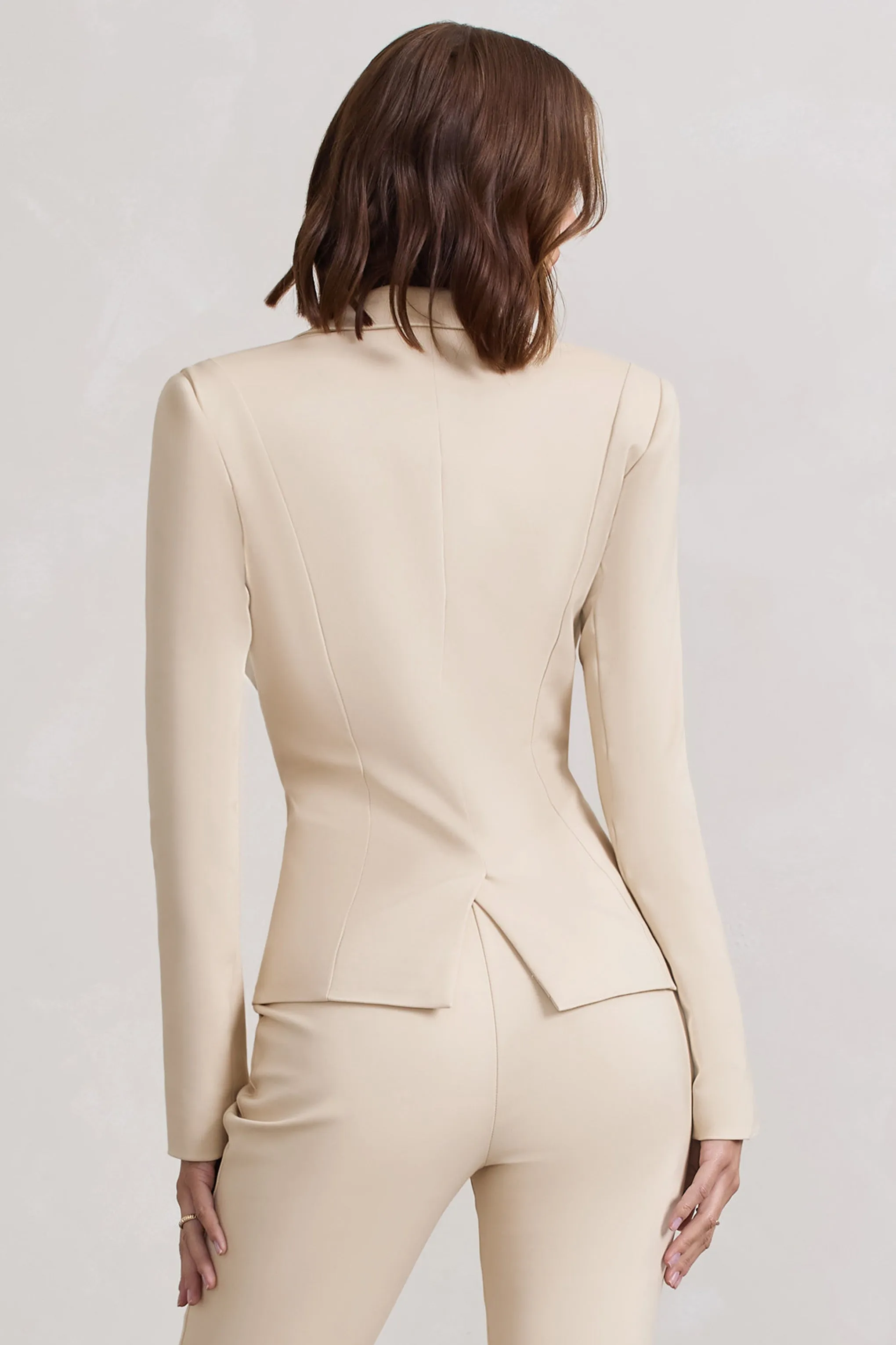 Runway Ready | Stone Laced Corset Tailored Blazer sold by Club L London product image thumbnail 2