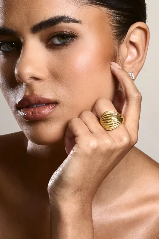 Robin | Gold Statement Ring sold by Club L London