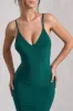 Naya | Bottle Green Strappy V-Neck  Maxi Dress sold by Club L London