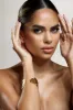 Acacia | Gold Leaf Adjustable Bangle sold by Club L London