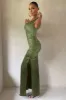 Belonging | Olive Ruched Cowl Maxi Dress sold by Club L London