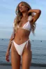 Cally | White String Bikini Bottoms sold by Club L London
